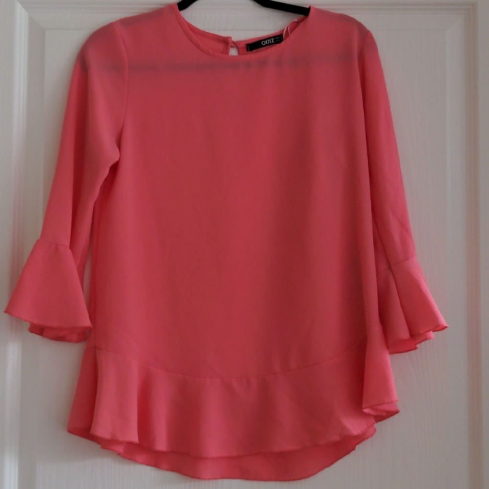 Pink top in size 8